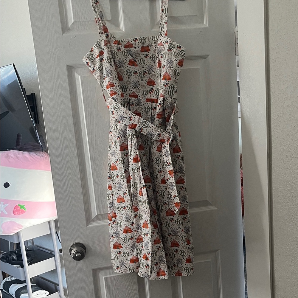 Modcloth Orange and White Mini Dress